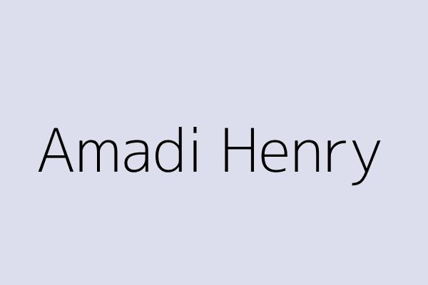 Amadi Henry 